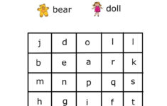 Simple Word Search For Preschool Kiddo Shelter Word Puzzles For