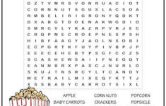 Snack Foods Word Search Puzzle Word Puzzles For Kids Kids Word