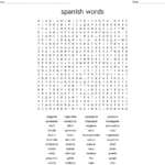 Spanish Word Search Puzzles Printable Word Search Printable