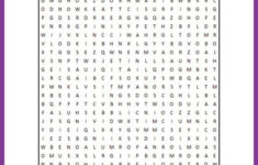 Sports Word Search Puzzle