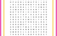 Spring Word Search FREE Printable Worksheet For Kids