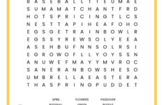 Spring Word Search FREE Printable Worksheet For Kids