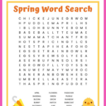 Spring Word Search FREE Printable Worksheet For Kids Spring Words