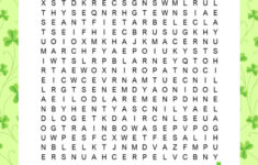 St Patrick s Day Word Search Printable