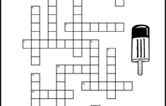 Summer Crossword Puzzles For Kids Tree Valley Academy
