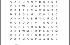 Summer Word Search Puzzles For Kids