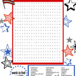 Superstar Celebration July 4th Word Search Printable Scholastic