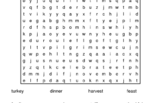 Thanksgiving Games Word Search Objective Of Thanksgiving Word