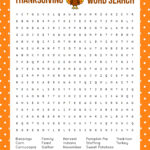 Thanksgiving Word Search Printable Happiness Is Homemade