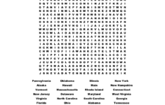 The 50 States Word Search WordMint