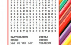 This Free Printable Dr Seuss Word Search Puzzle Has 18 Words About Dr