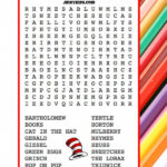 This Free Printable Dr Seuss Word Search Puzzle Has 18 Words About Dr