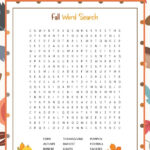 This Free Printable Fall Word Search Is A Great Autumn Themed Activity