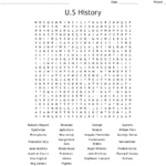 Us History Word Search Printable Word Search Printable