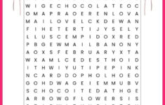 Valentine s Word Search Free Printable Worksheet