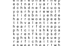 Valentine Word Search Printable