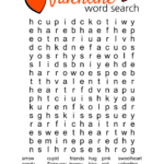 Valentine Word Search Printable Sunshine And Rainy Days