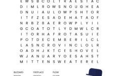 Winter Word Search Free Printable Worksheet