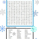 Winter Word Search Winter Words Holiday Words Winter Word Search