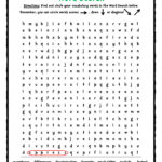 Word Search Black History Month Vocabulary