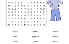 Word Search K5 Worksheets