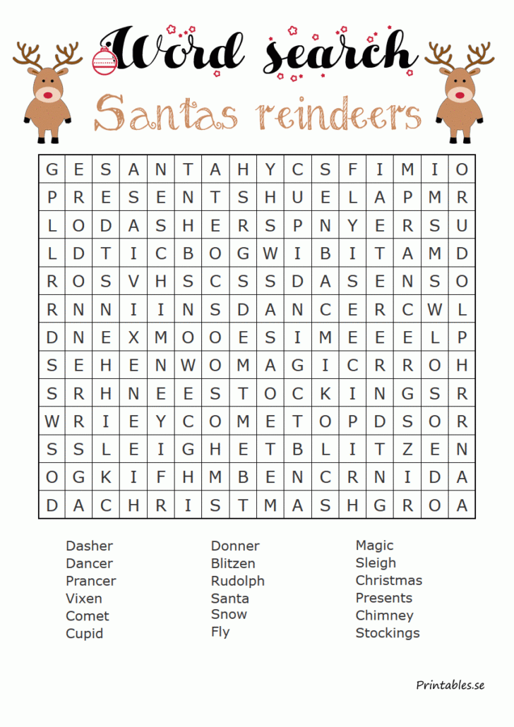 The Word Search Printable