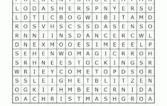 Word Search Santas Reindeer free Printable