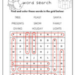 18 Christmas Word Searches (Free Pdf Printables) Intended For Christmas Word Search For Middle School