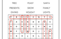 18 Christmas Word Searches (Free Pdf Printables) intended for Christmas Word Search For Middle School