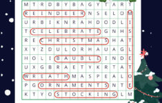18 Christmas Word Searches (Free Pdf Printables) pertaining to All Star Puzzles Merry Christmas Word Search Answers