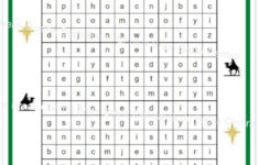 2Nd Grade Christian Christmas Word Search With Answer Key throughout Christmas Word Search 2nd Grade