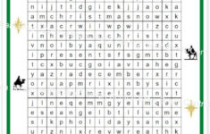 4Th Grade Christian Christmas Word Search With Answer Key in Religious Christmas Word Search Puzzles