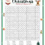 4Th Grade Christmas Word Search With Answer Key, Printable   Etsy For Christmas Word Search 4Th Grade