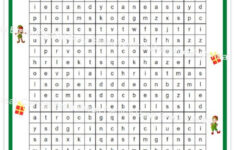 4Th Grade Christmas Word Search With Answer Key, Printable - Etsy for Christmas Word Search 4Th Grade