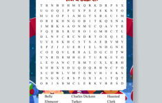 A Christmas Carol Word Search Printable - Shark Printables regarding Word Search A Christmas Carol