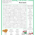 Baking Christmas Cookies Word Search With Christmas Cookie Word Search