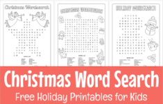 Best Free Printable Christmas Word Search Puzzles For Kids within Christmas Word Search Middle School