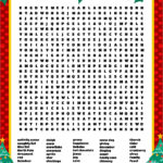 Big Christmas Word Searches   15 Free Pdf Printables | Printablee Regarding Giant Christmas Word Search Answer Key