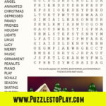 Charlie Brown Christmas Word Search With Charlie Brown Christmas Word Search