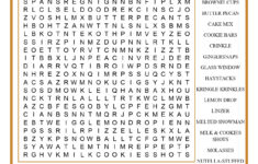 Christmas Cookie Word Search in Christmas Cookie Word Search