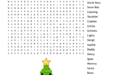 Christmas Farm Word Search - Wordmint with regard to Christmas Tree Word Search Puzzles