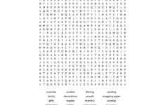 Christmas Science Word Search within Christmas Science Word Search