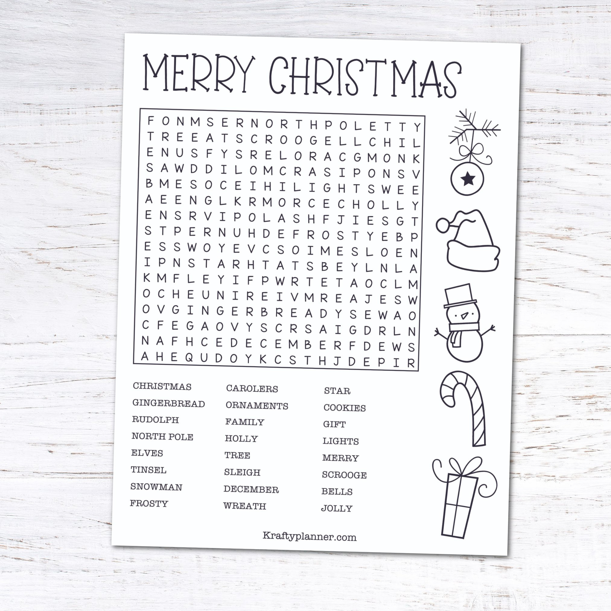 Christmas Stoch Word Find with Free Christmas Word Searches to Print