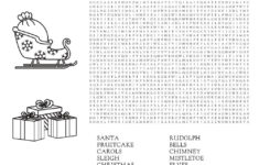 Christmas-Themed Word Searches • Beeloo Printable Crafts And for Word Search Christmas Theme