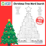 Christmas Tree Word Search   Free Printable   Growing Play Inside Christmas Word Search Tree