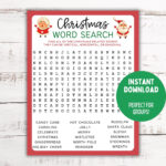 Christmas Word Search Christmas Game For Kids Printable In 247 Word Search Christmas