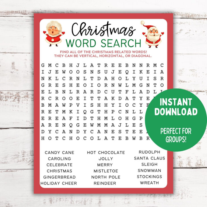 247 Word Search Christmas