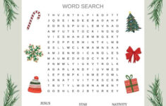 Christmas Word Search For Kids - Fox Farm Home inside Christmas Word Search For Kids