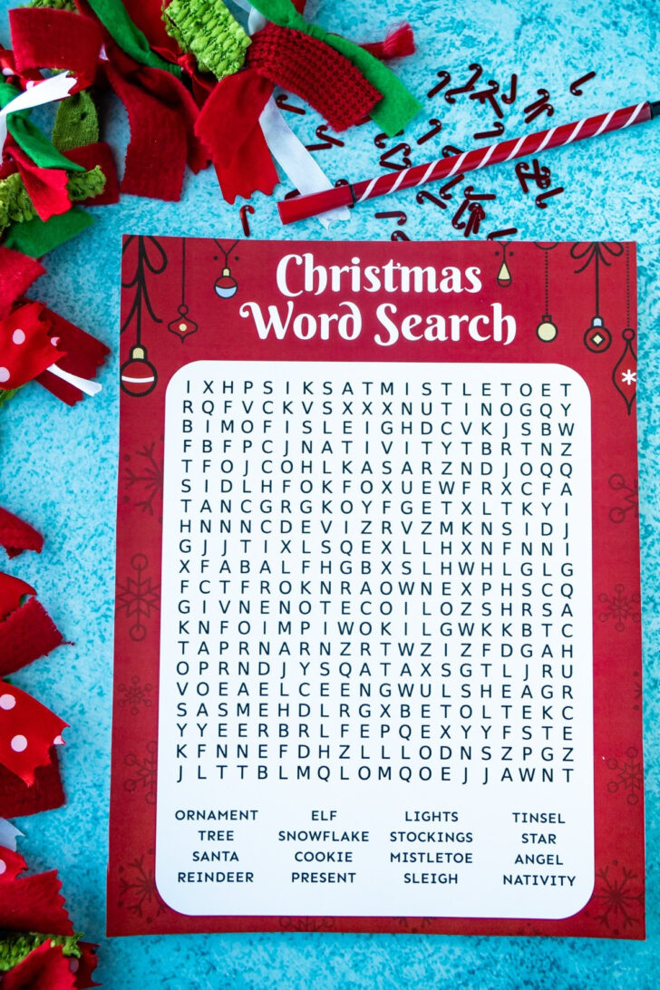 Christmas Party Word Search