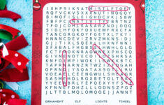 Christmas Word Search {Free Printable!} - Play Party Plan throughout Christmas Treats Word Search Answers